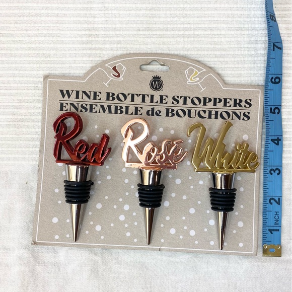 Wild Eye Designs Wine Stoppers Set in Red, White, & Rose - Picture 5 of 7